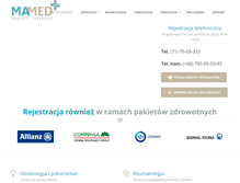 Tablet Screenshot of mamed.com.pl
